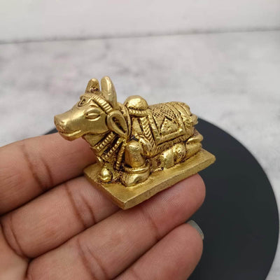 onesilver.in idols Brass Nandi Idol 1.5" Brass Nandi Idol 1.5"