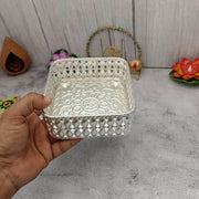 onesilver.in Pooja Basket Gs Butta Square Tray 6208 Gs Butta Square Tray 6208