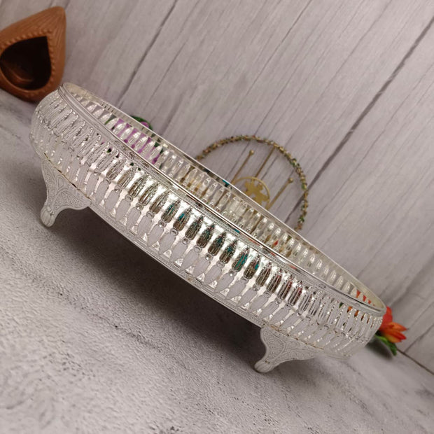 onesilver.in Pooja Basket Gs Oval Tray 7189 Gs Oval Tray 7189