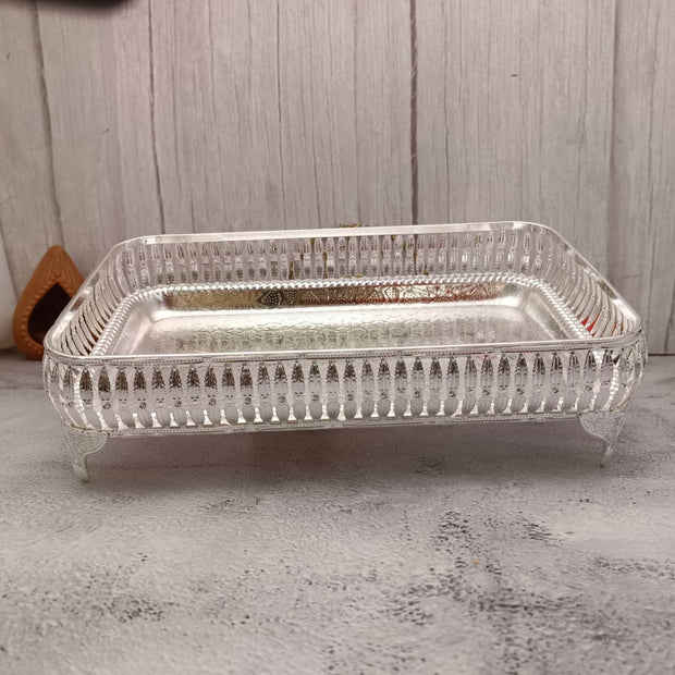onesilver.in Pooja Basket Gs Reactangle Tray 7188 Gs Reactangle Tray 7188