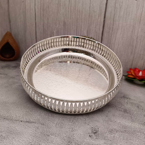 onesilver.in Pooja Basket Gs Round Tray 7186 Gs Round Tray 7186