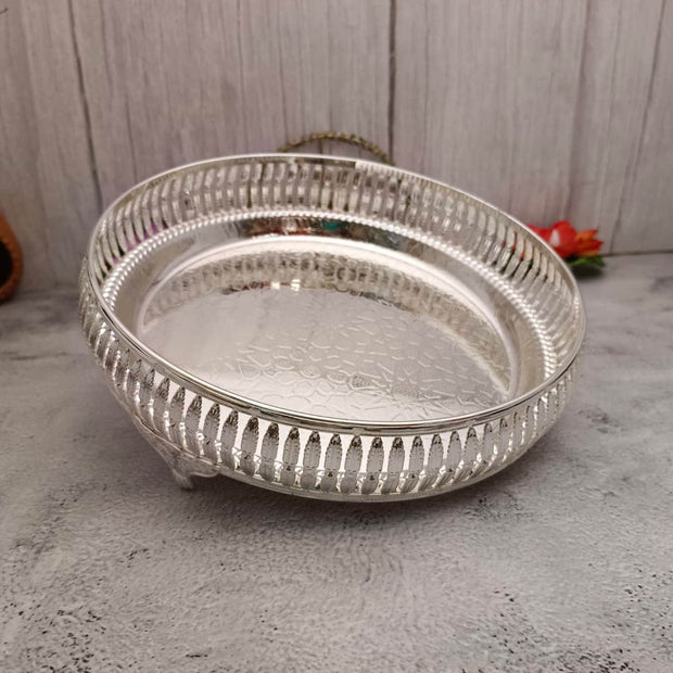 onesilver.in Pooja Basket Gs Round Tray 7186 Gs Round Tray 7186