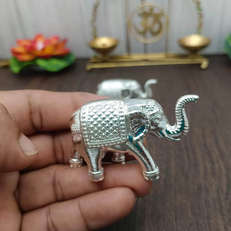 onesilver.in return gifts Gs Metal Elephants Pair Gs Metal Elephants Pair