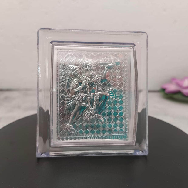 onesilver.in silver 999 Silver Hanuman Stand 7 Cm 999 Silver Hanuman Stand 7 Cm