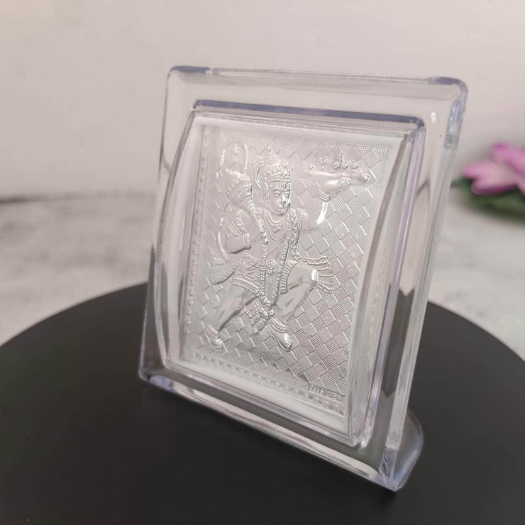 onesilver.in silver 999 Silver Hanuman Stand 7 Cm 999 Silver Hanuman Stand 7 Cm