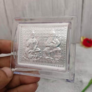 onesilver.in silver 999 Silver Lakshmi Ganesha Stand 2.5 inch 999 Silver Lakshmi Ganesha Stand 2.5 inch