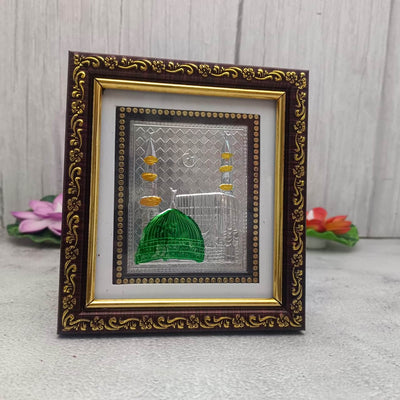 onesilver.in silver 999 Silver Mecca Madina Frame 5.5" inch 999 Silver Mecca Madina Frame 5.5" inch