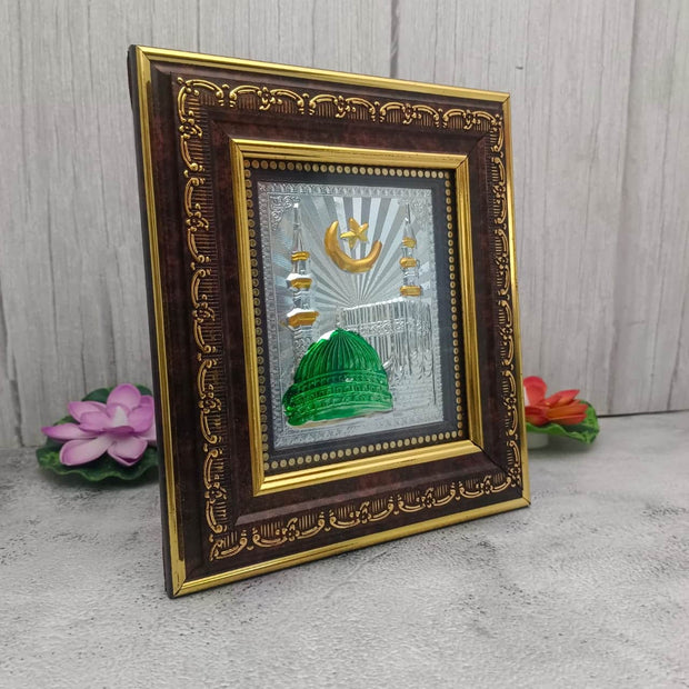 onesilver.in silver 999 Silver Mecca Madina Frame 8" inch 999 Silver Mecca Madina Frame 8" inch