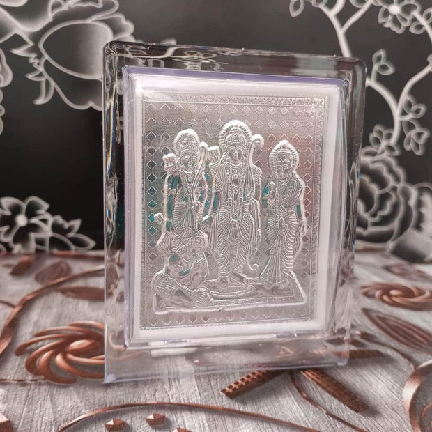 onesilver.in silver 999 Silver Ram Parivar Stand 4.5" 999 Silver Ram Parivar Stand 4.5"
