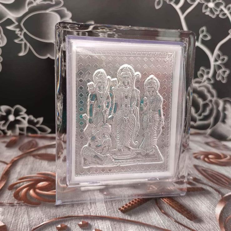 onesilver.in silver 999 Silver Ram Parivar Stand 4.5" 999 Silver Ram Parivar Stand 4.5"