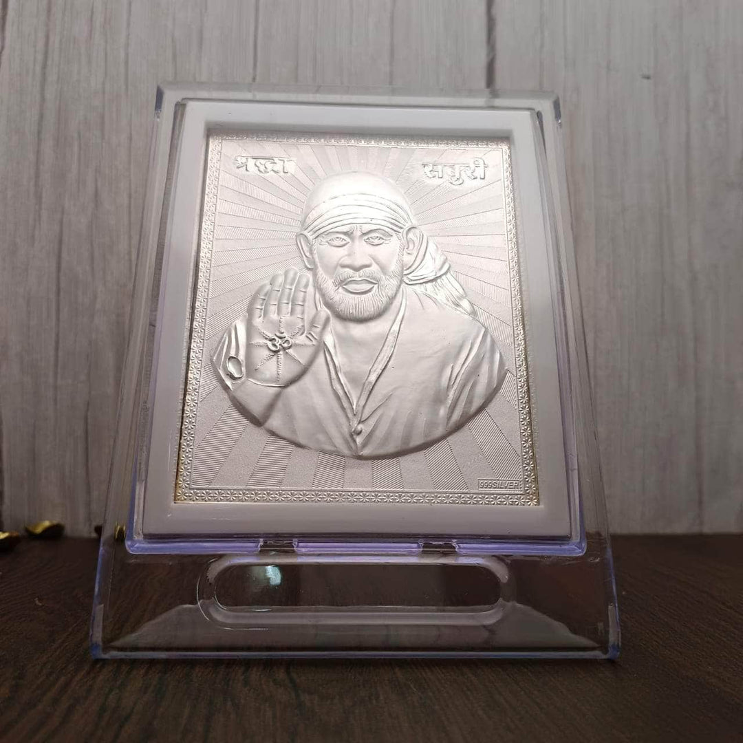 999 Silver Sai Baba Stand 6.5