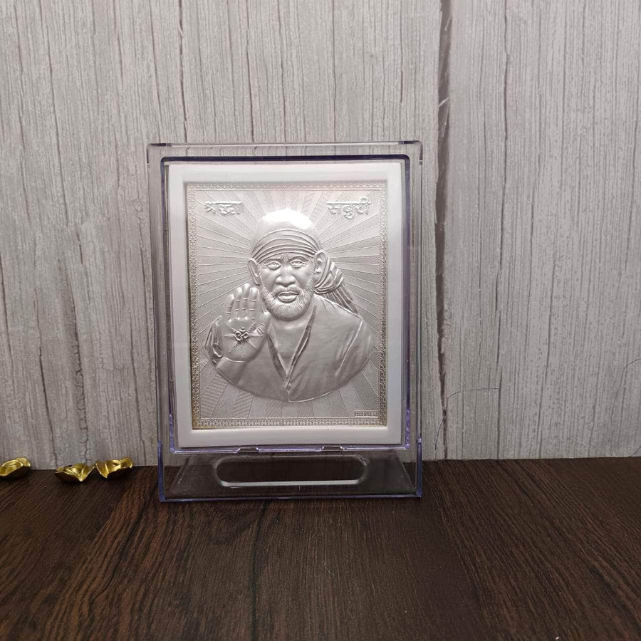 999 Silver Sai Baba Stand 6.5