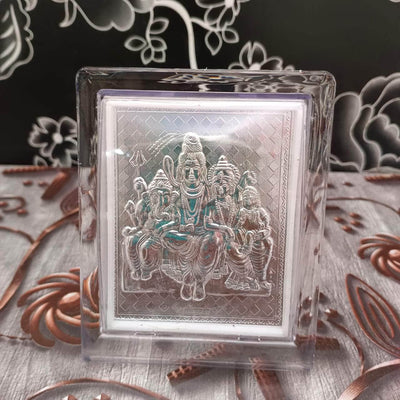 onesilver.in silver 999 Silver Shiv Parivar Stand 4.5" 999 Silver Shiv Parivar Stand 4.5"