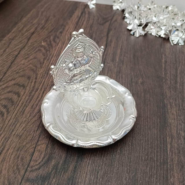 onesilver.in Silver Diya GS kamakshi Kamal Round Diya