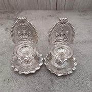 onesilver.in Silver Diya GS Lakshmi Tube Diya Pair