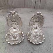 onesilver.in Silver Diya GS Lakshmi Tube Diya Pair