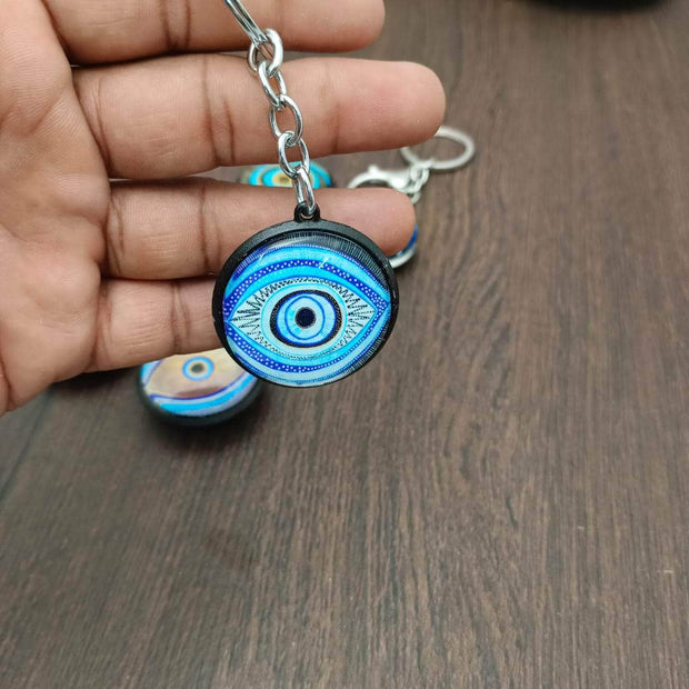 onesilver.in Single eye Evil Eye Key Chain Multi Evil Eye Key Chain Multi