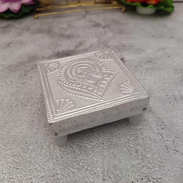 onesilver.in wooden peetha Gs Peetha 3" x 3" Gs Peetha 3" x 3"