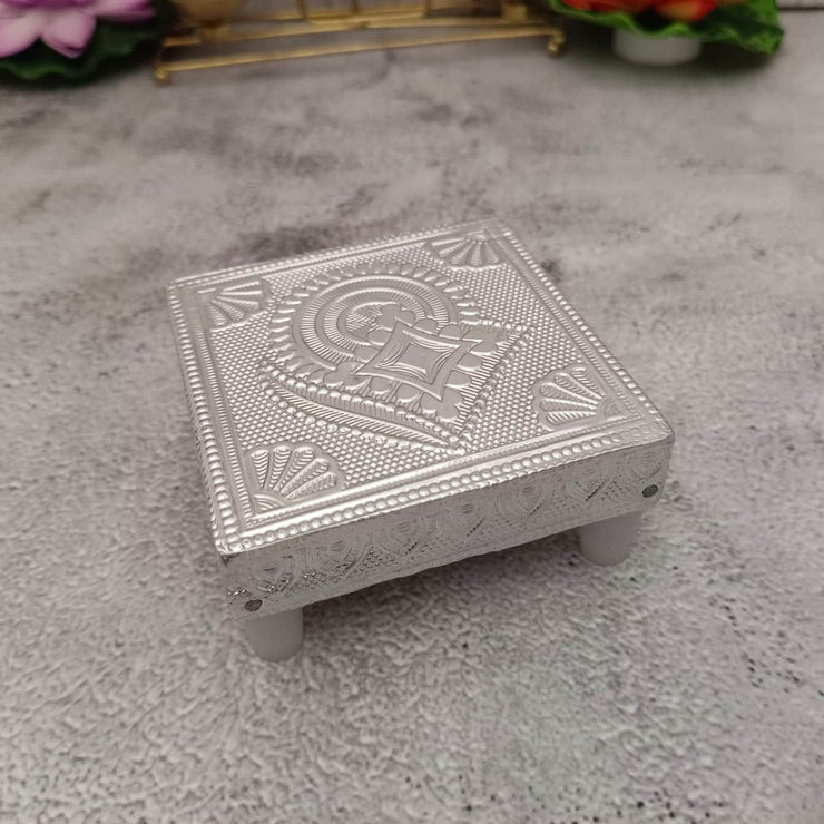 onesilver.in wooden peetha Gs Peetha 3" x 3" Gs Peetha 3" x 3"