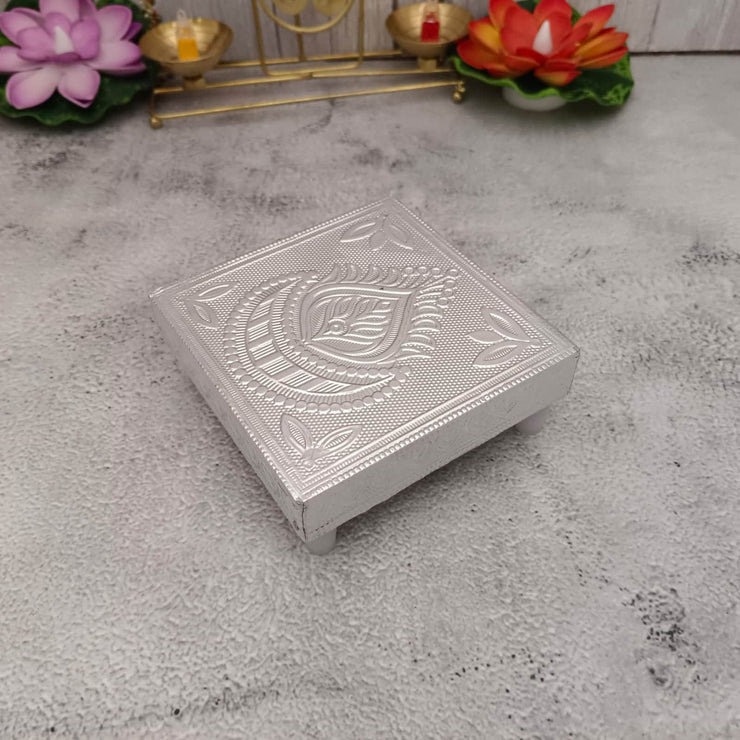 onesilver.in wooden peetha Gs Peetha 4" x 4" Gs Peetha 4" x 4"