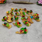 onesilver kumkum packets Peacock Haldi Kumkum 24pcs Set Peacock Haldi Kumkum 24pcs Set