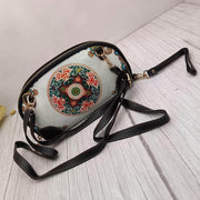 onesilver leather bag Floral Statement Shoulder Bag