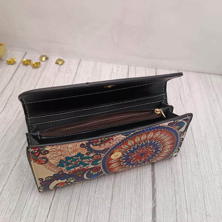 onesilver leather bag Floral Sunshine Womens Wallet