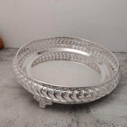 onesilver Pooja Tray GS Pooja Round Tray 11" Inches GT-346 GS Pooja Round Tray 11" Inches GT-346