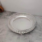 onesilver Pooja Tray GS Pooja Round Tray 11" Inches GT-346 GS Pooja Round Tray 11" Inches GT-346