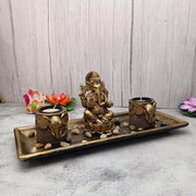 Onesilver RESIN IDOL Ganesh Resin Candle Stand GT96