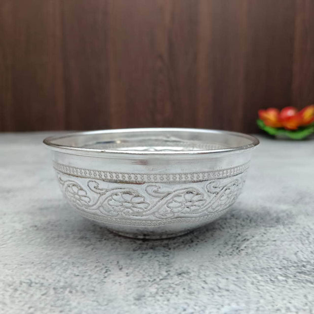 onesilver ss bowl SS Plain Floral Designer Bowl