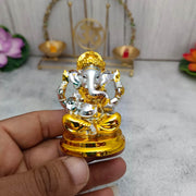 Onesilver Terrracotta TT Goldi Silver Ganesha Idol 1 Pc TT Goldi Silver Ganesha Idol 1 Pc