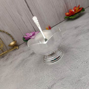 onesilver white metal Gs Flower Bowl Spoon 1Pc Gs Flower Bowl Spoon 1Pc
