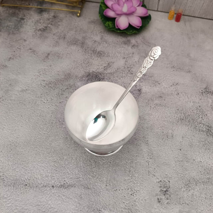 onesilver white metal Gs Round Bowl Spoon 1Pc Gs Round Bowl Spoon 1Pc