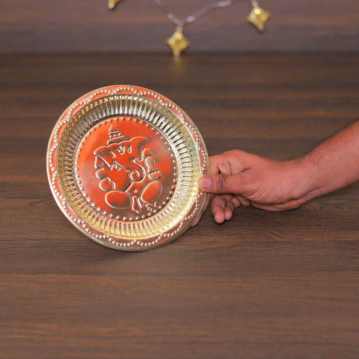 onesilver Agarbatti stand Brass Ganesha Plate