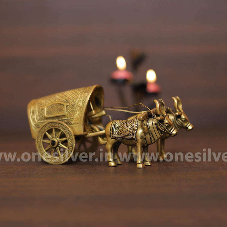 onesilver Brass Brass Bull Cart Big