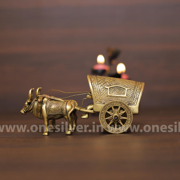 onesilver Brass Brass Bull Cart Big