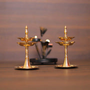 onesilver brass deepa Brass Double Deepa Pair