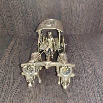 onesilver Brass Home Decor Brass Bull Cart