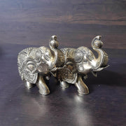 onesilver deepam Brass Elephant pair4.5 inches