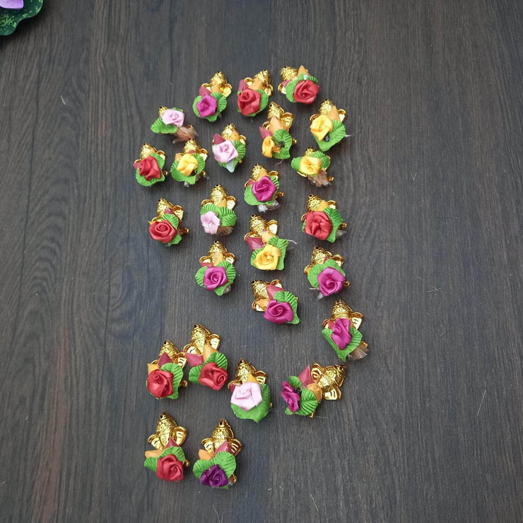 Haldi Kumkum Ganesha Leaf 24 pcs set – - Main Image