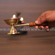 onesilver Harathi Brass Dhoop Arati Big