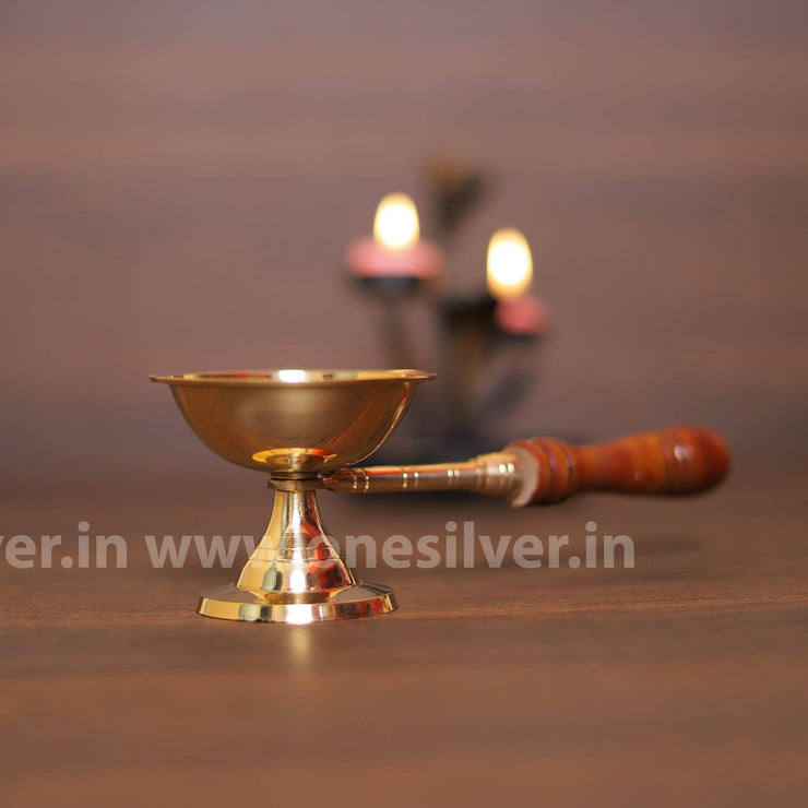onesilver Harathi Brass Dhoop Arati Big