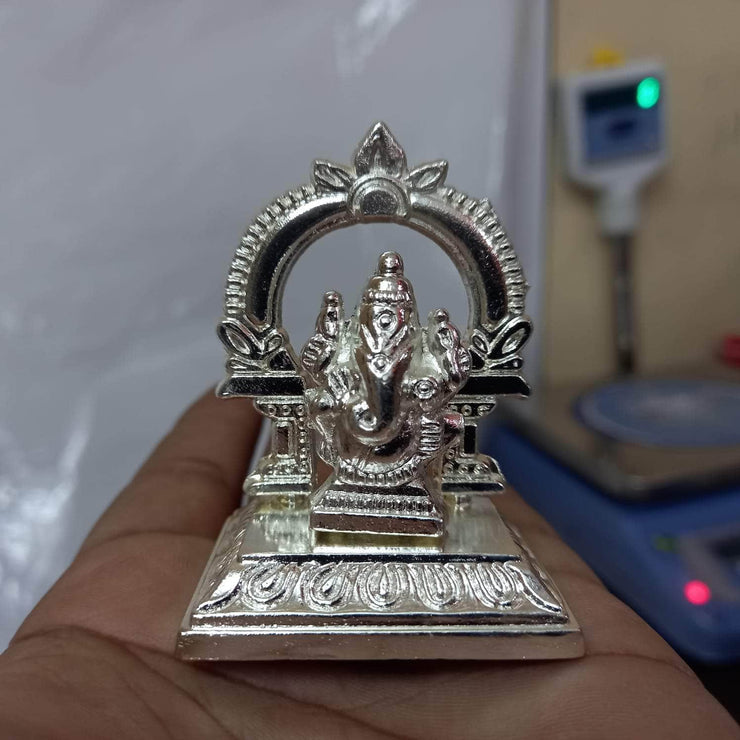 onesilver idol Panchloha Silver Ganesha Idol