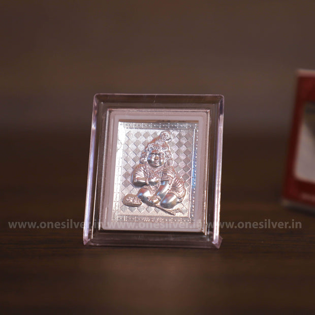 onesilver.in 999 silver 999 Silver Baby Krishna Stand 2.5"