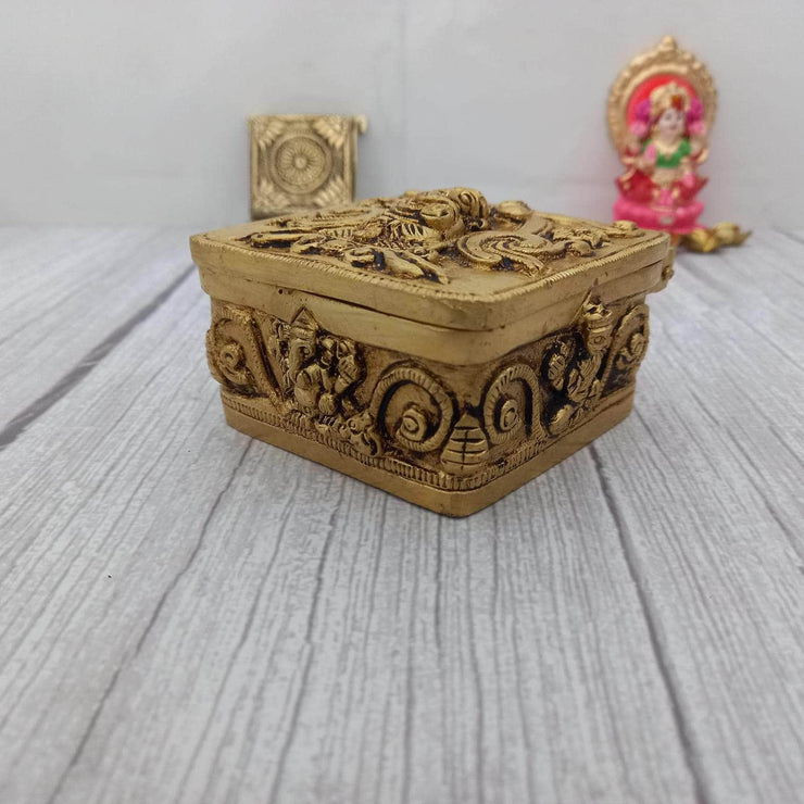 Brass Ganesh Box –