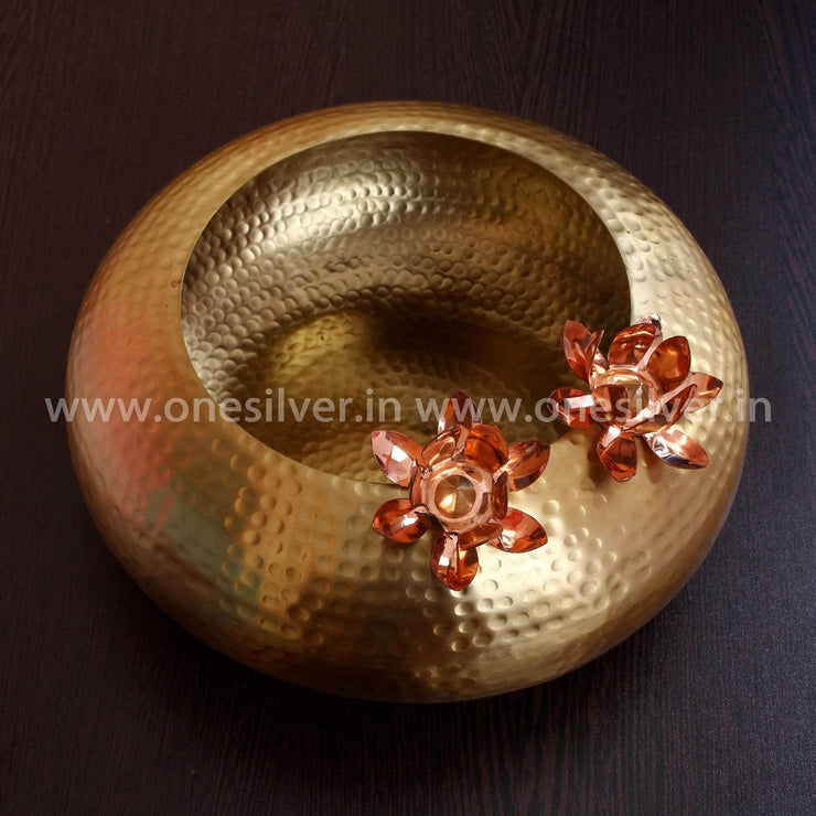 onesilver.in designer bowl Brass Shatal Bowl