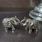 onesilver.in Elephant designer 2 inch pair