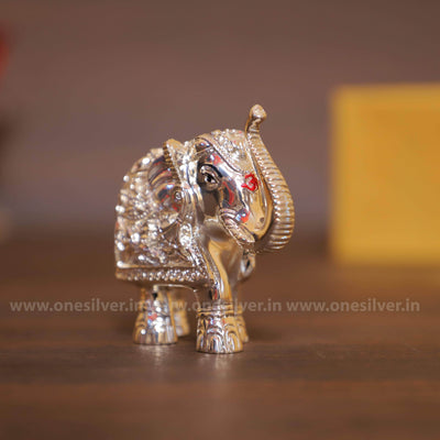 onesilver.in elephants Elephant Silver Pair 4"