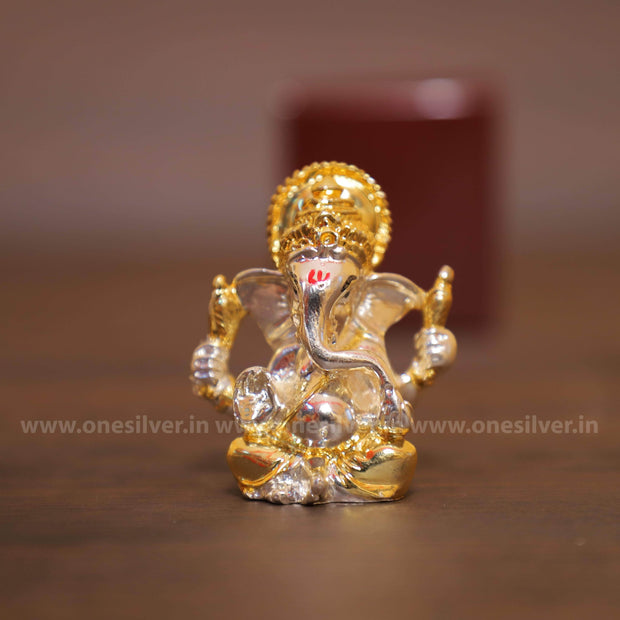 onesilver.in ganesh idol Baby Ganesha 3"